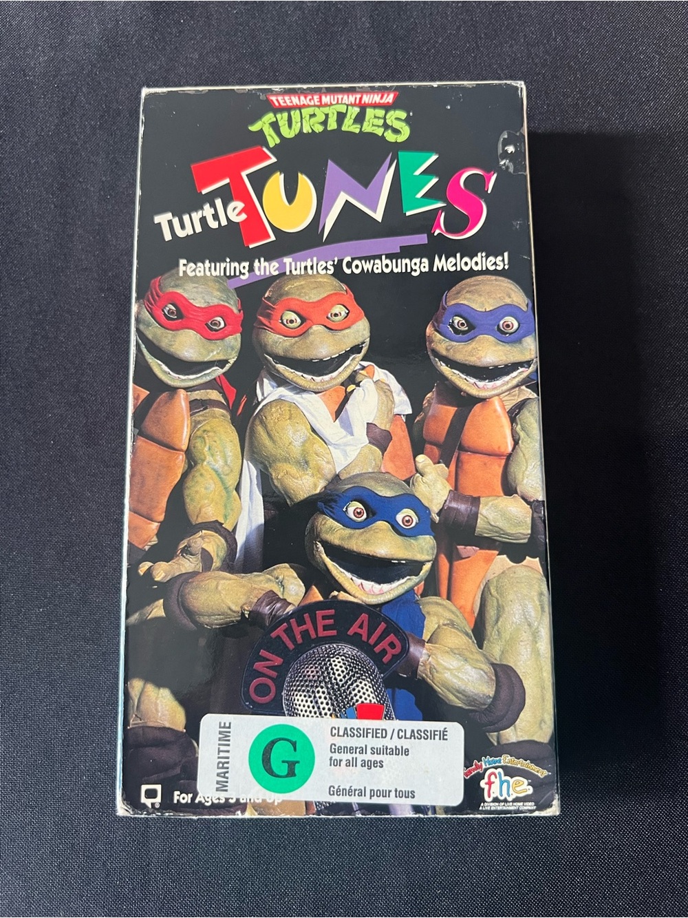 RARE Teenage Mutant Ninja Turtles Turtle Tunes VHS Vintage 1994 Live Action TMNT